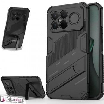 Smūgiams atsparus dėklas su kojele - juodas (Xiaomi Poco F8 Ultra) Smūgiams atsparus dėklas su kojele - juodas (Xiaomi Poco F8 Ultra)